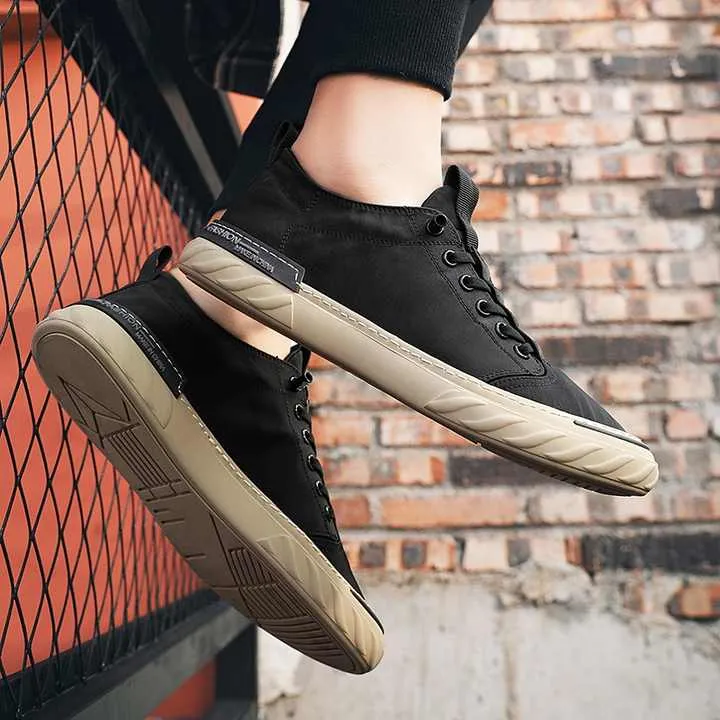 أحذية قماشية كاجوال مريحة على الموضة الصيفية . Korean Summer Fashion Casual Comfortable Canvas