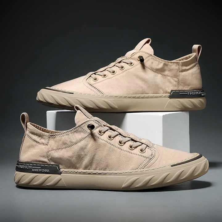أحذية قماشية كاجوال مريحة على الموضة الصيفية . Korean Summer Fashion Casual Comfortable Canvas