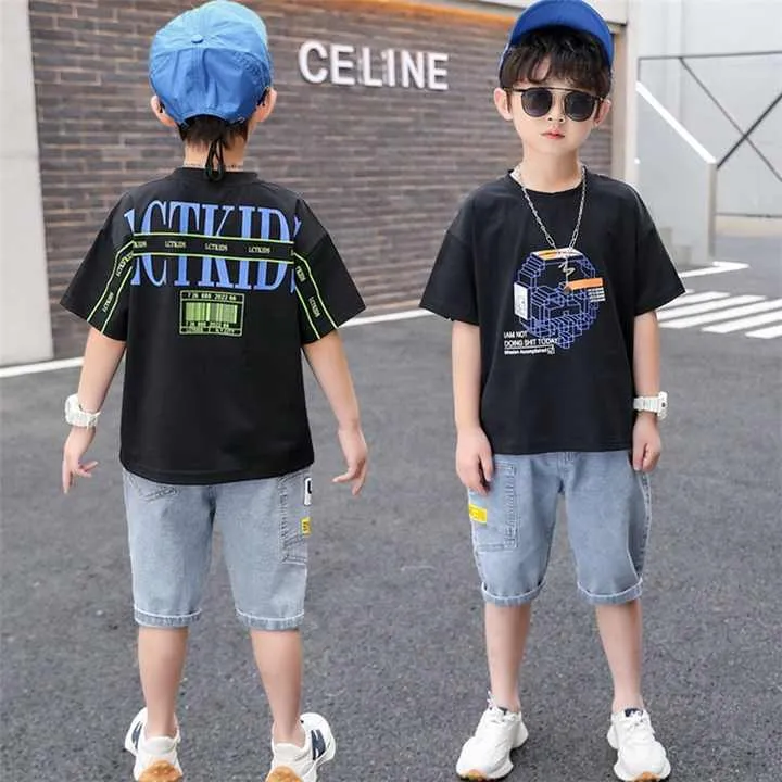 أزياء الصيف الخيزران طفل رضيع ولد مجموعات الملابس . Summer Fashion Bamboo Baby Boy Clothes Sets