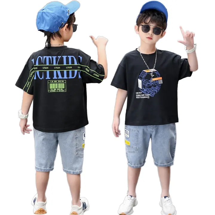 أزياء الصيف الخيزران طفل رضيع ولد مجموعات الملابس . Summer Fashion Bamboo Baby Boy Clothes Sets