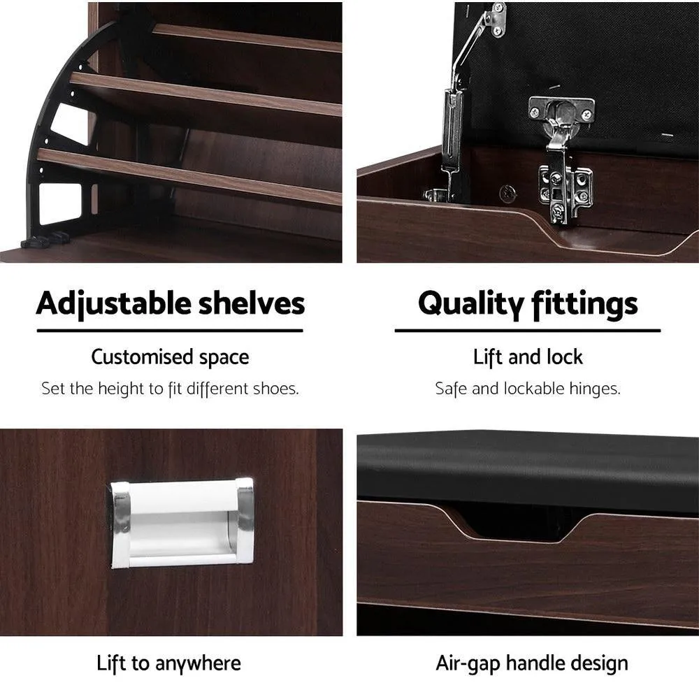 12 Pairs Shoe Cabinet Organiser Bench