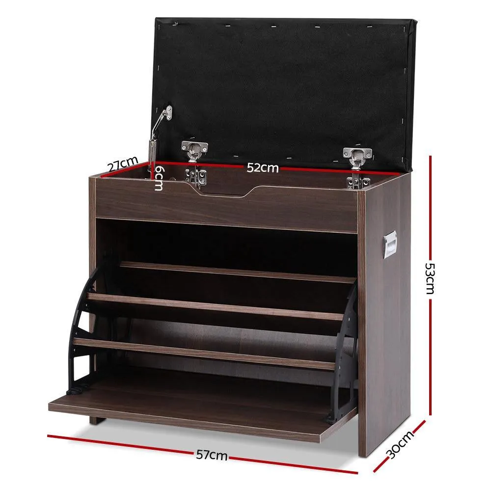 12 Pairs Shoe Cabinet Organiser Bench