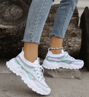 2025 Women’s Chunky Sneakers – Lightweight, Breathable Fashion Sports Shoes for Gym & Walking