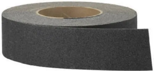 3M 7732 2" x 60' Roll of Black Anti-Slip Stair Tread Tape - Quantity of 6
