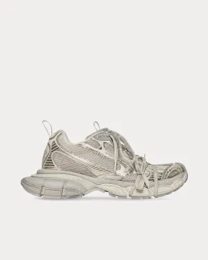 3XL Mesh & Polyurethane Beige Low Top Sneakers