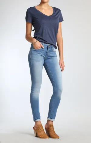 ALEXA SKINNY IN LT BRUSHED SHANTI