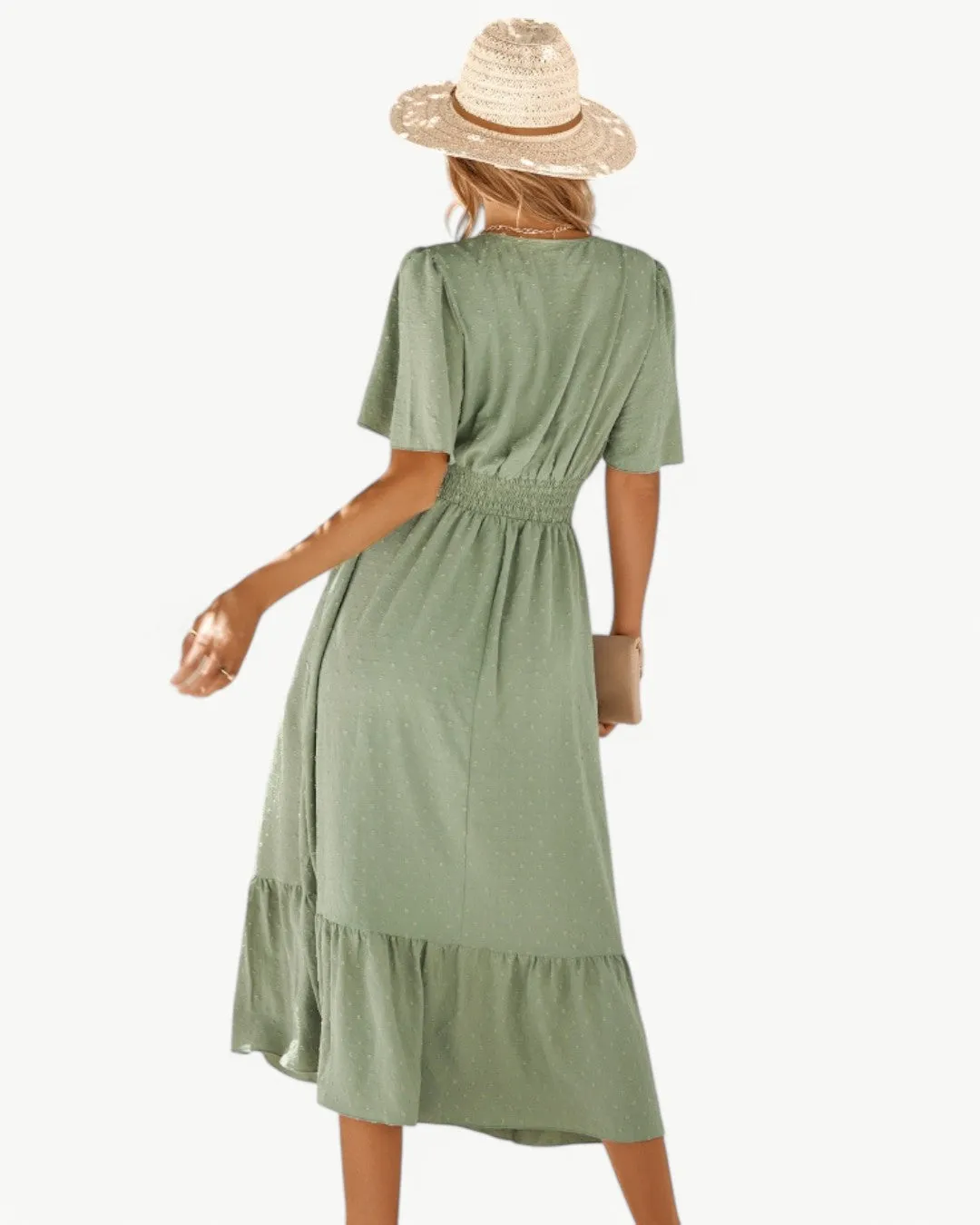 Alitzel  Stylish V-Neck Dress