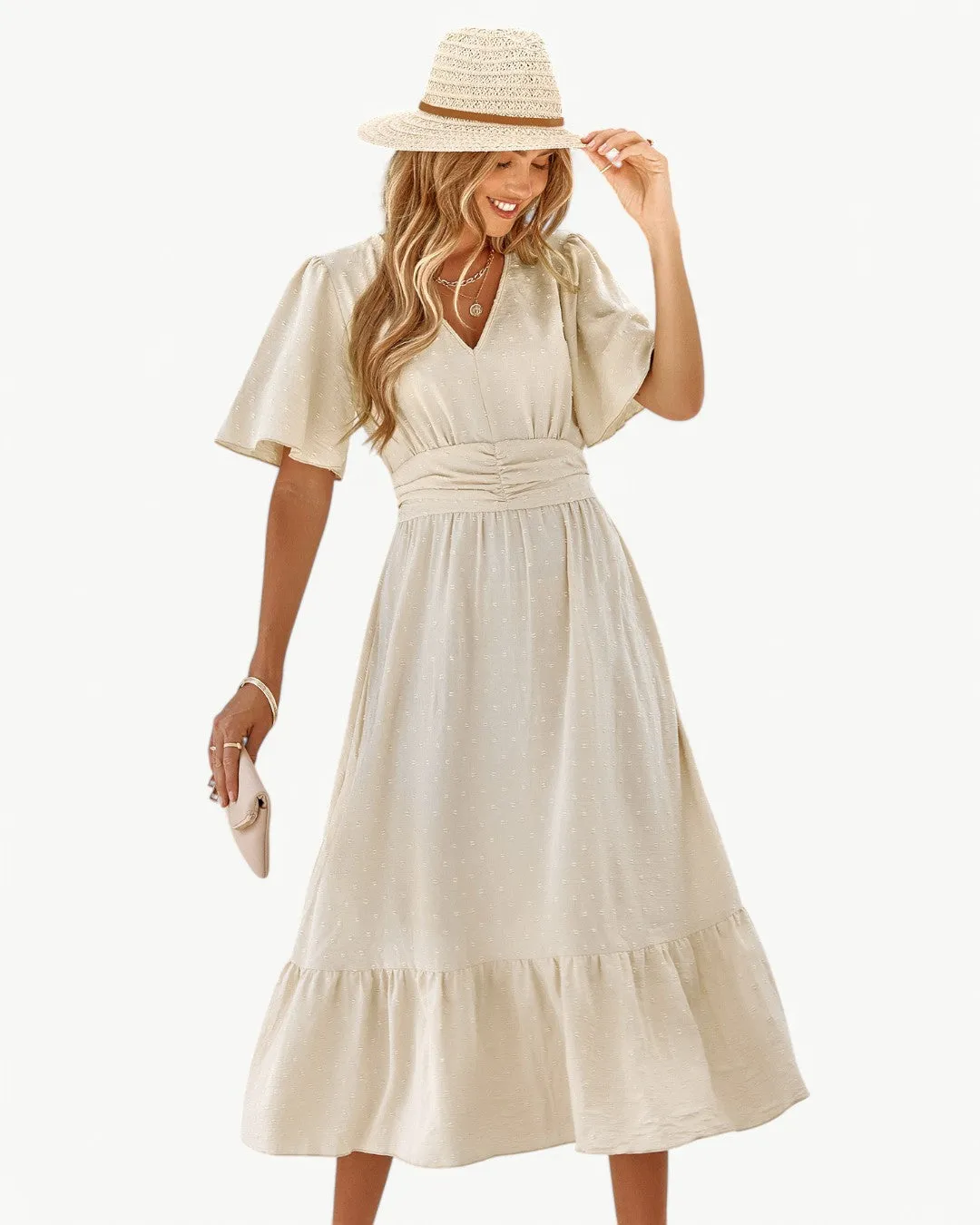 Alitzel  Stylish V-Neck Dress