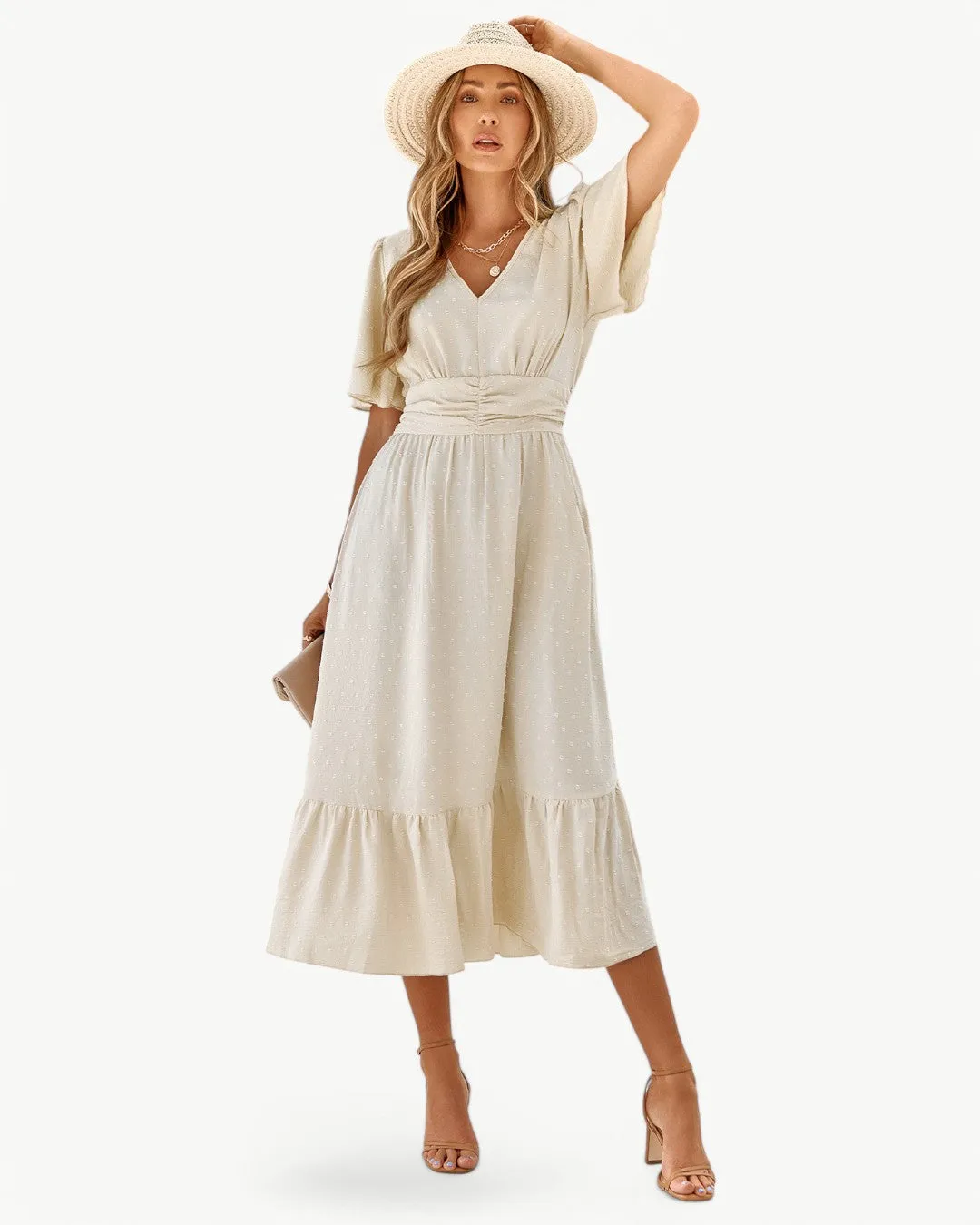 Alitzel  Stylish V-Neck Dress