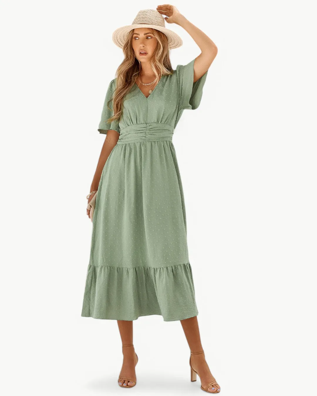 Alitzel  Stylish V-Neck Dress