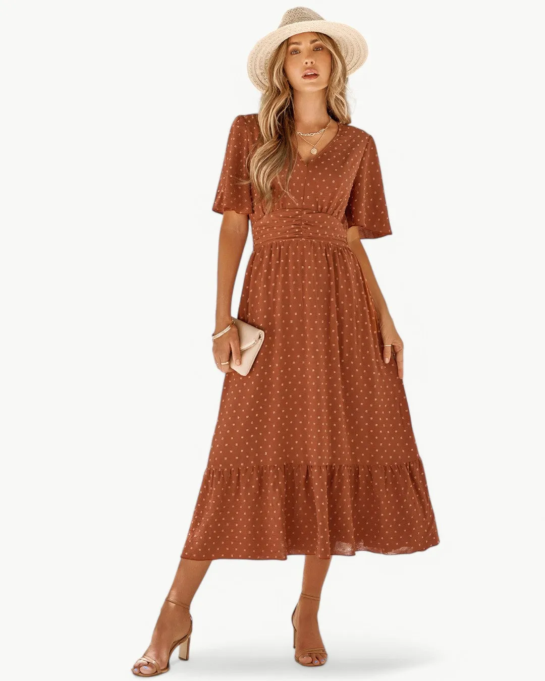 Alitzel  Stylish V-Neck Dress
