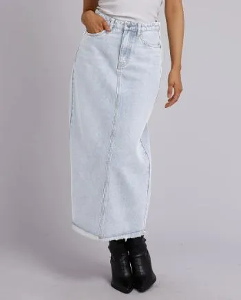 All About Eve Ray Comfort Maxi Skirt - Bleach
