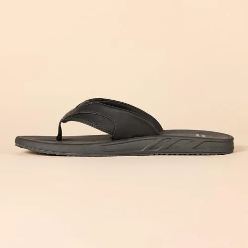 Amazon Essentials Men's Flip Flop Sandal, Black, 7