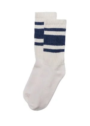 American Trench Mono Stripe Sock in Denim Heather