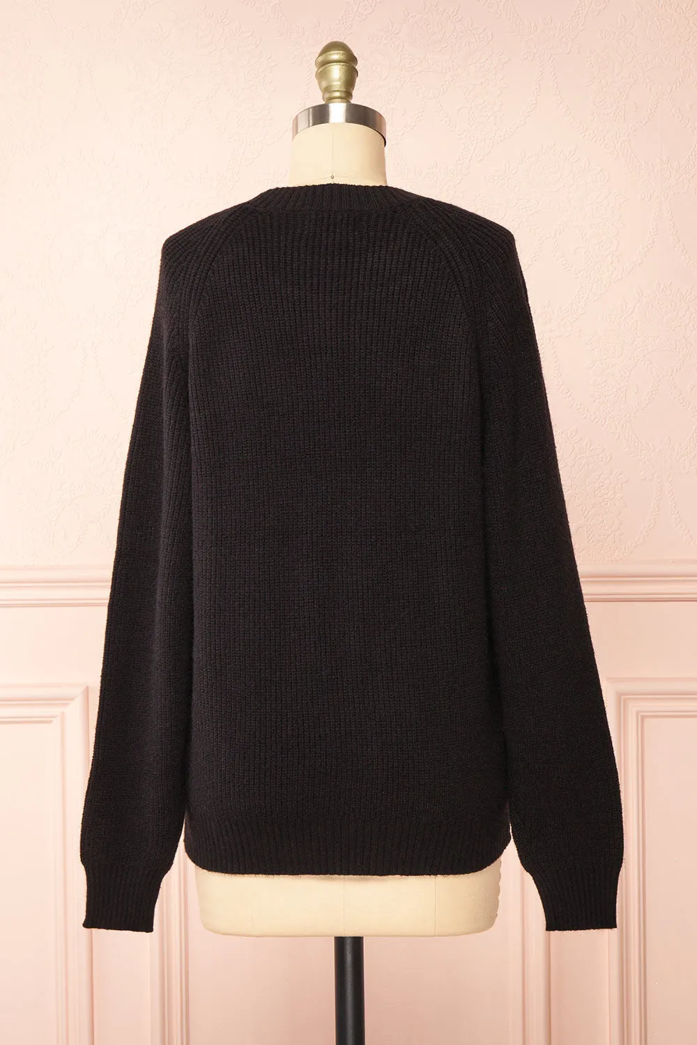 Azalea Black | Knit Sweater