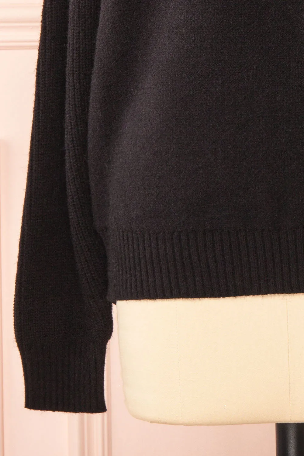Azalea Black | Knit Sweater