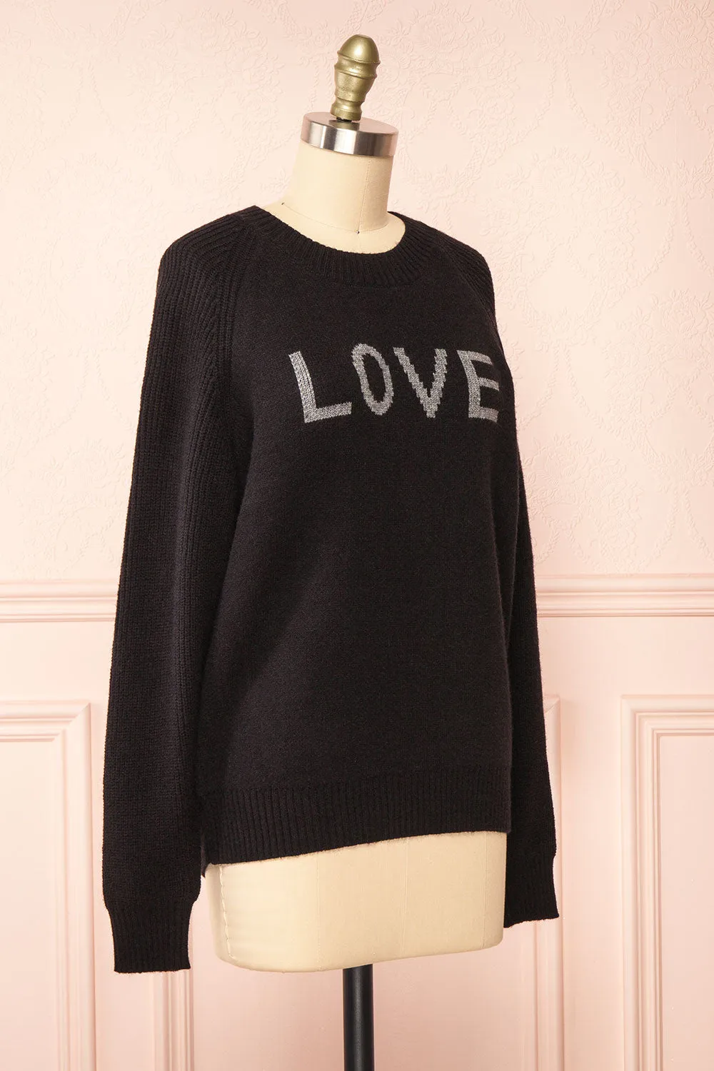 Azalea Black | Knit Sweater