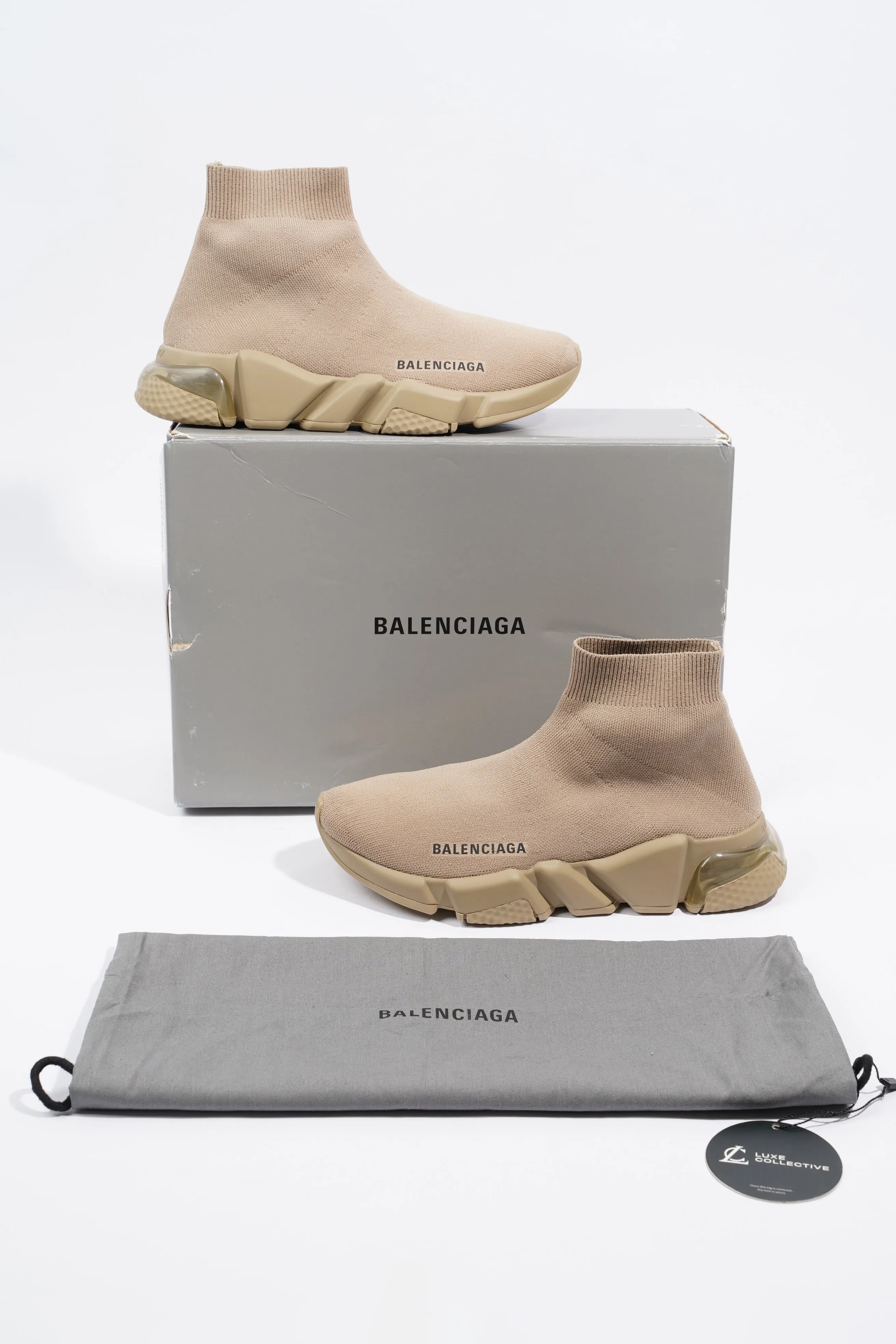Balenciaga Speed Bubble Light Brown Cotton EU 37 UK 4