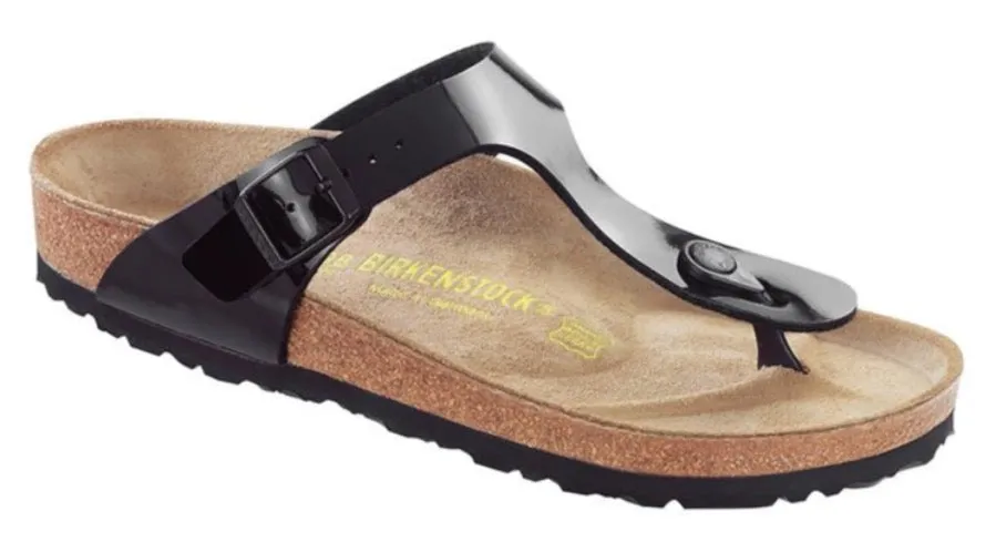 BIRKENSTOCK Gizeh BF Black Patent Thong