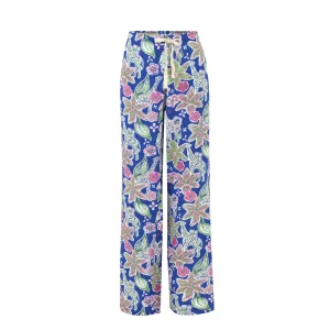 Blue Giraffe Printed Bottoms