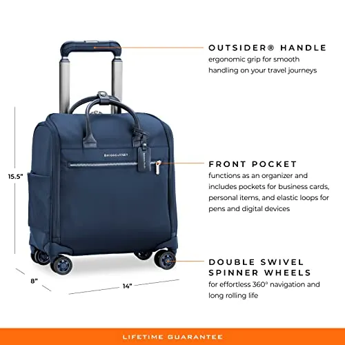 Briggs & Riley Rhapsody Softside Underseat Carry On Cabin Spinner