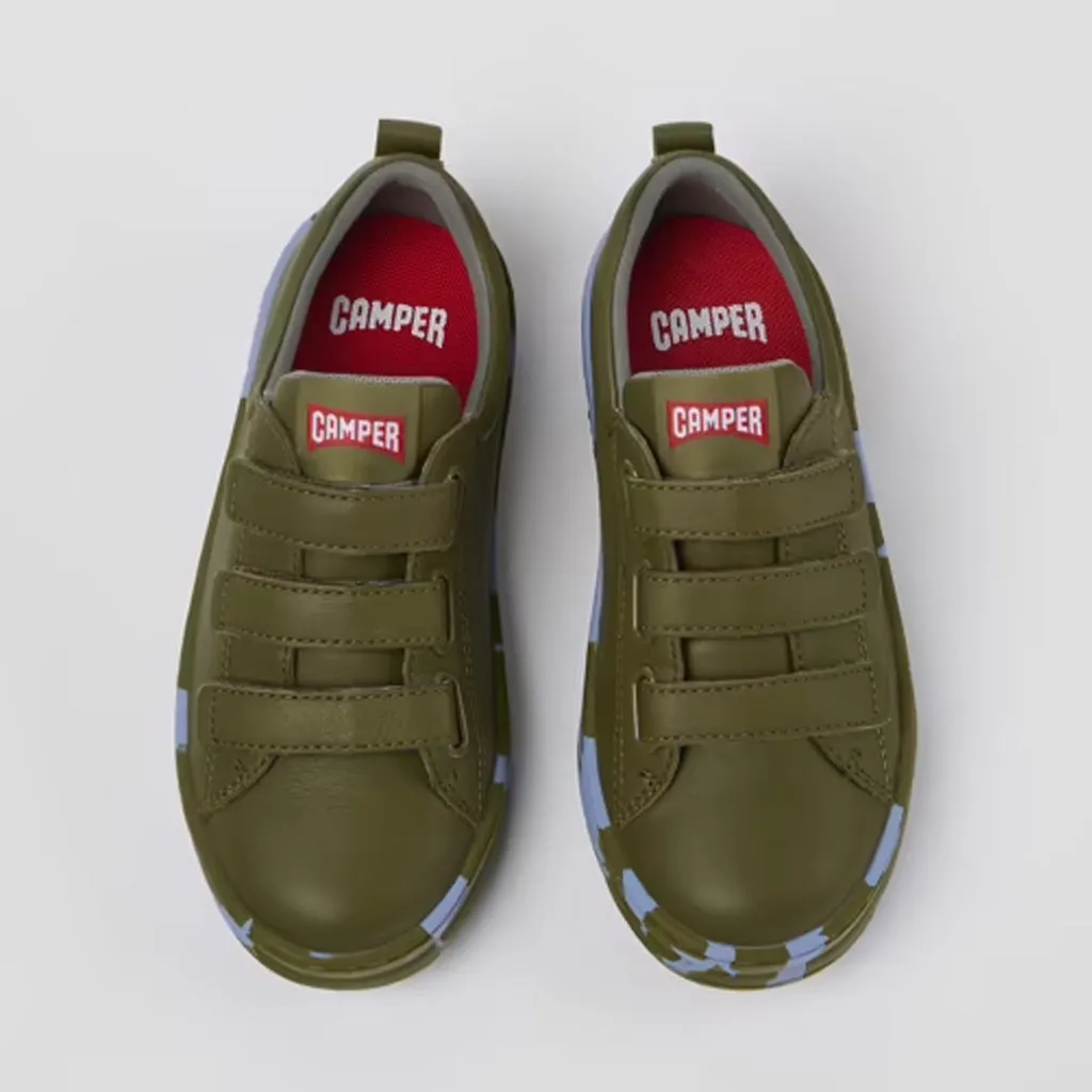 Camper For Kids Velcro Strap With Print Sole Trainers