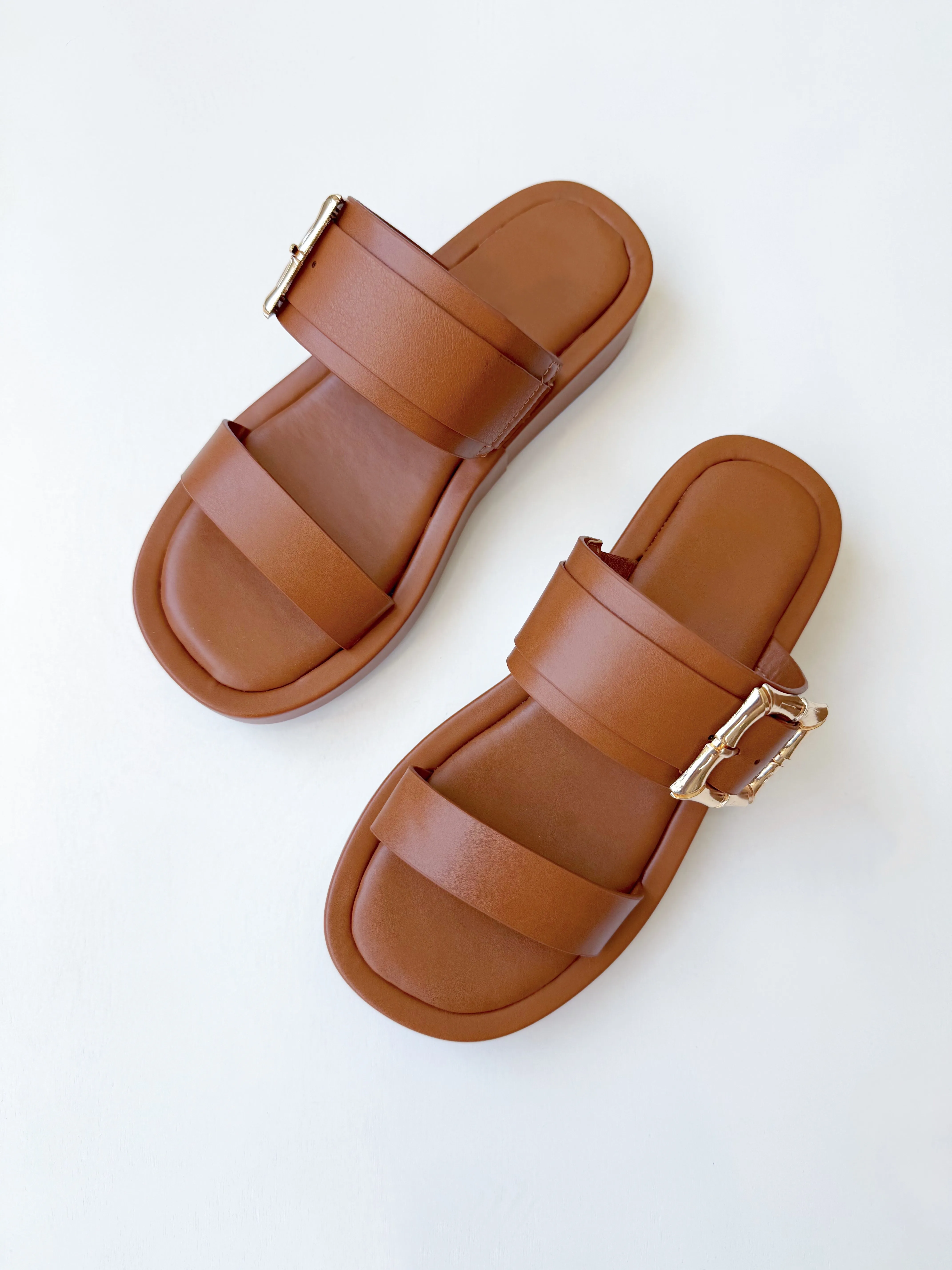 Celie Tan Platform Sandals