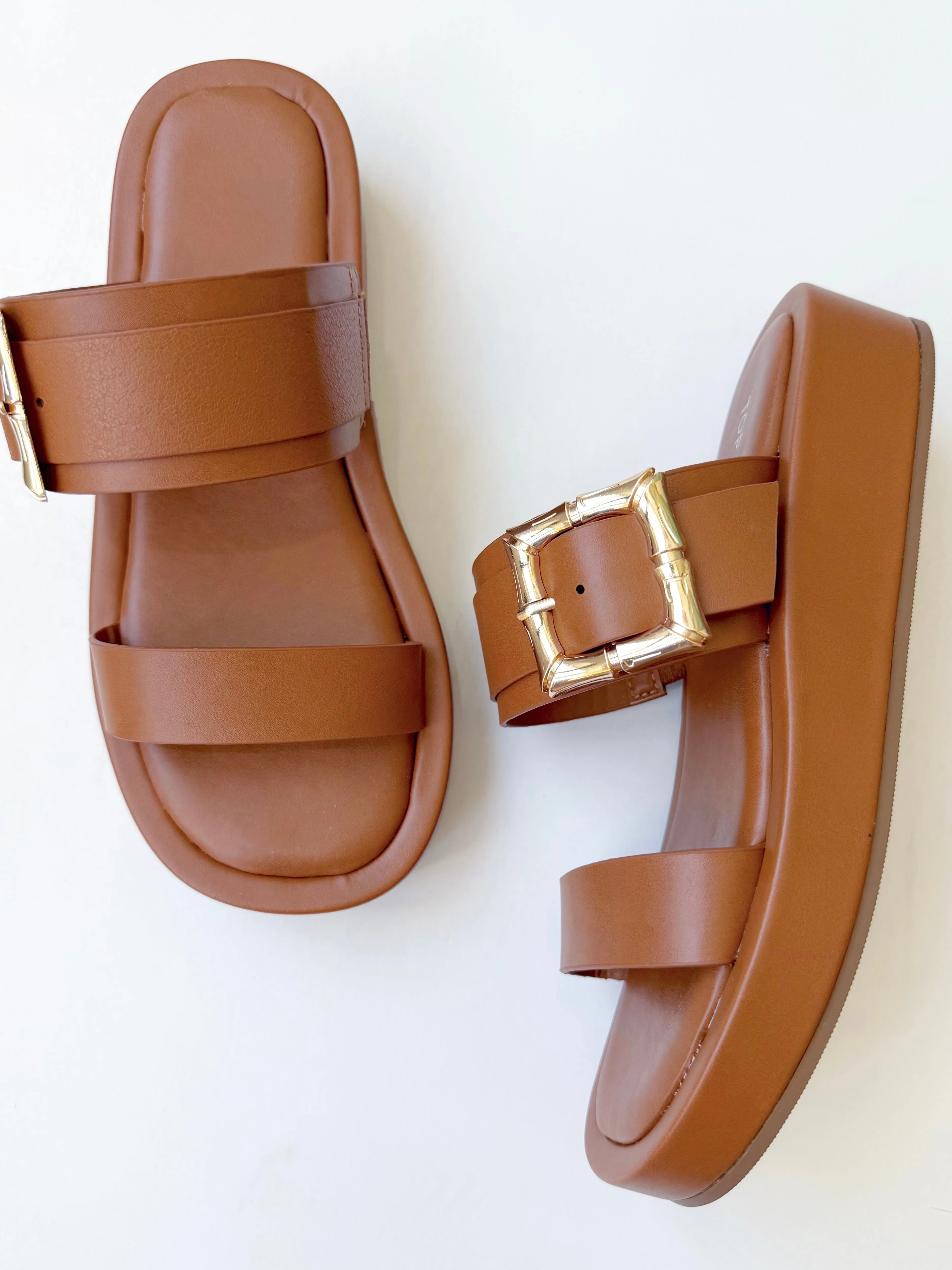 Celie Tan Platform Sandals