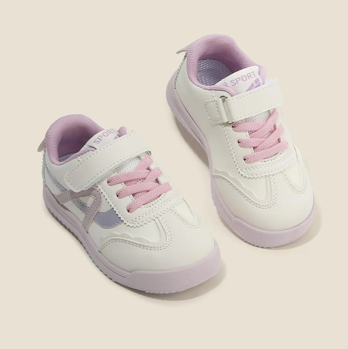 Colorblock Toddler Sneakers for Boys and Girls, Hook and Loop Casual Running Shoes with Rubber Sole, Lightweight Kids Trainers for School and Play