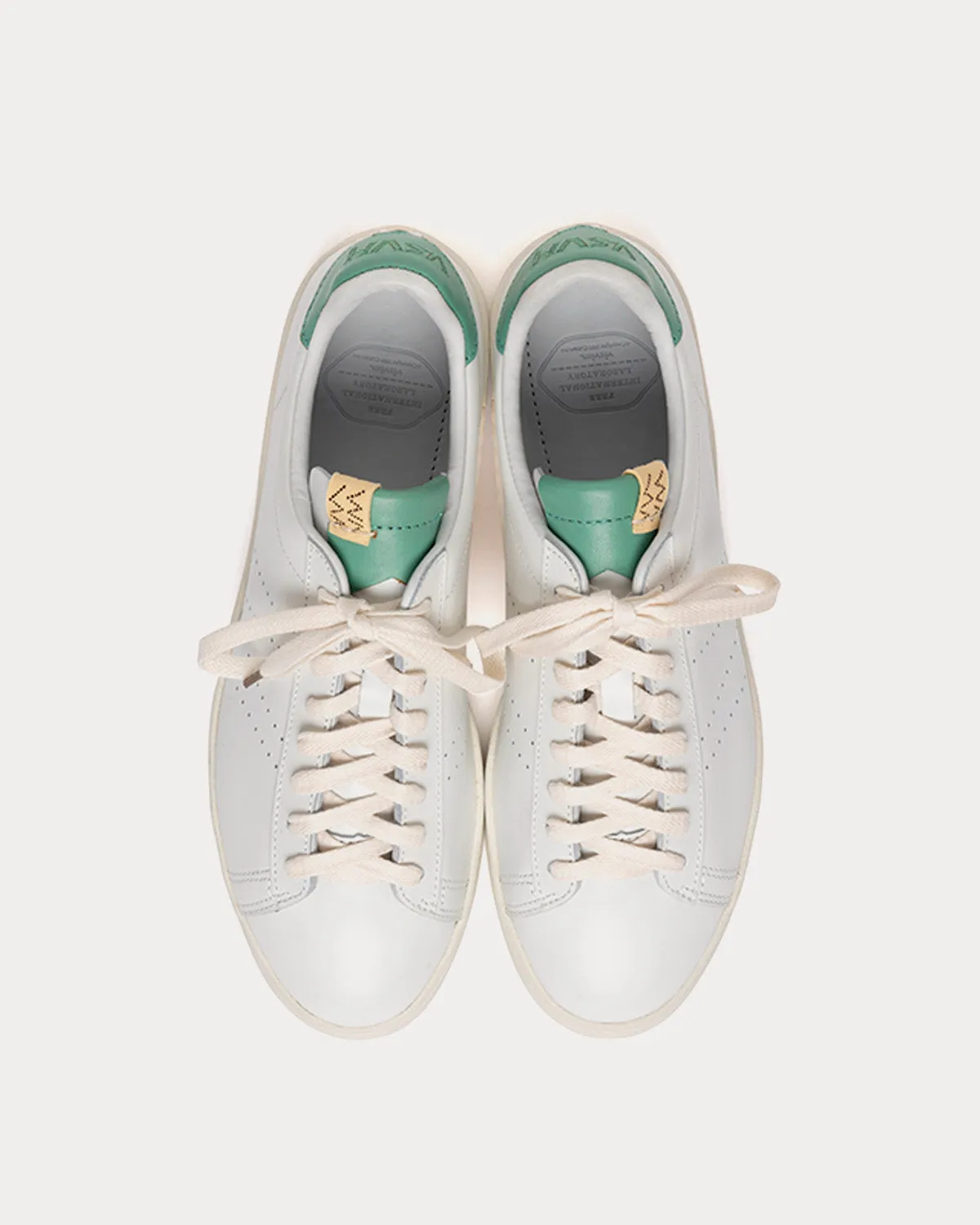 Corda Folk White / Light Green Low Top Sneakers