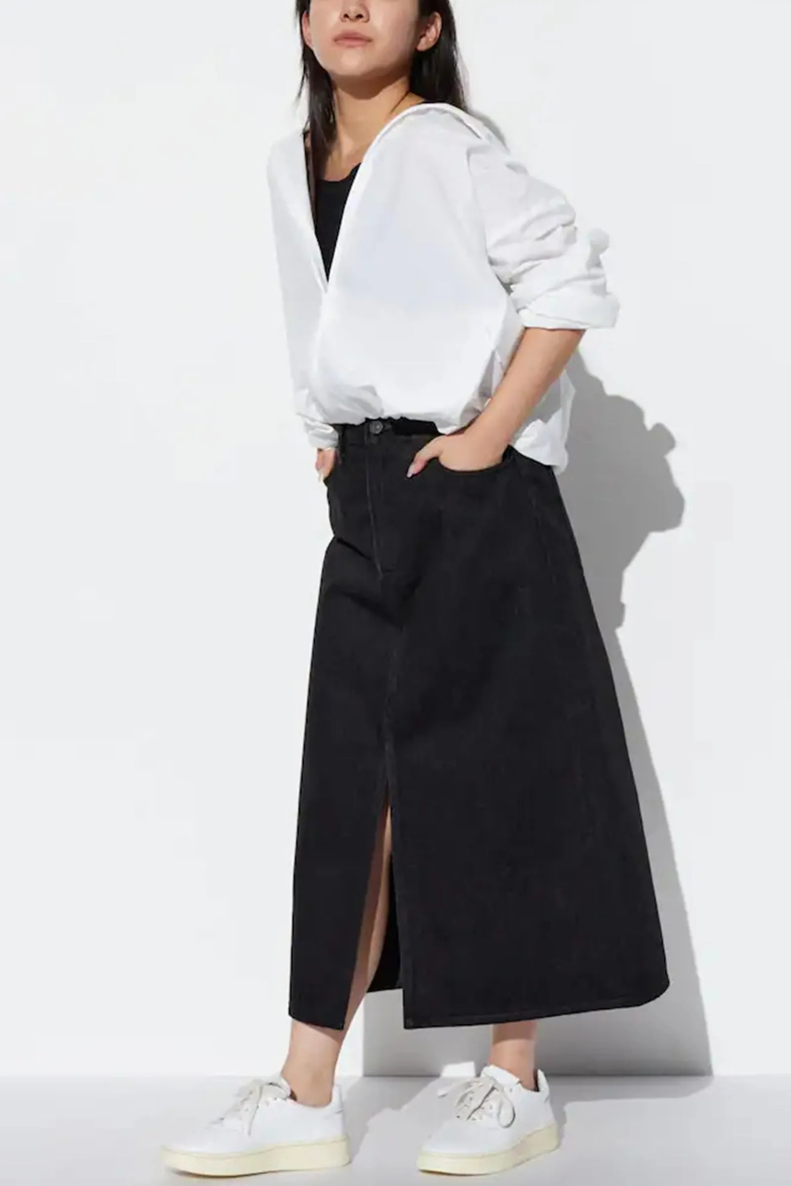 Denim Long Skirt (Short)