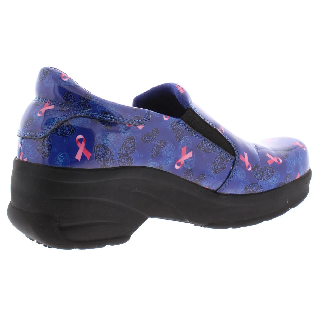 Easy Works by Easy Street Womens Appreciate Patent Leather Slip On Clogs