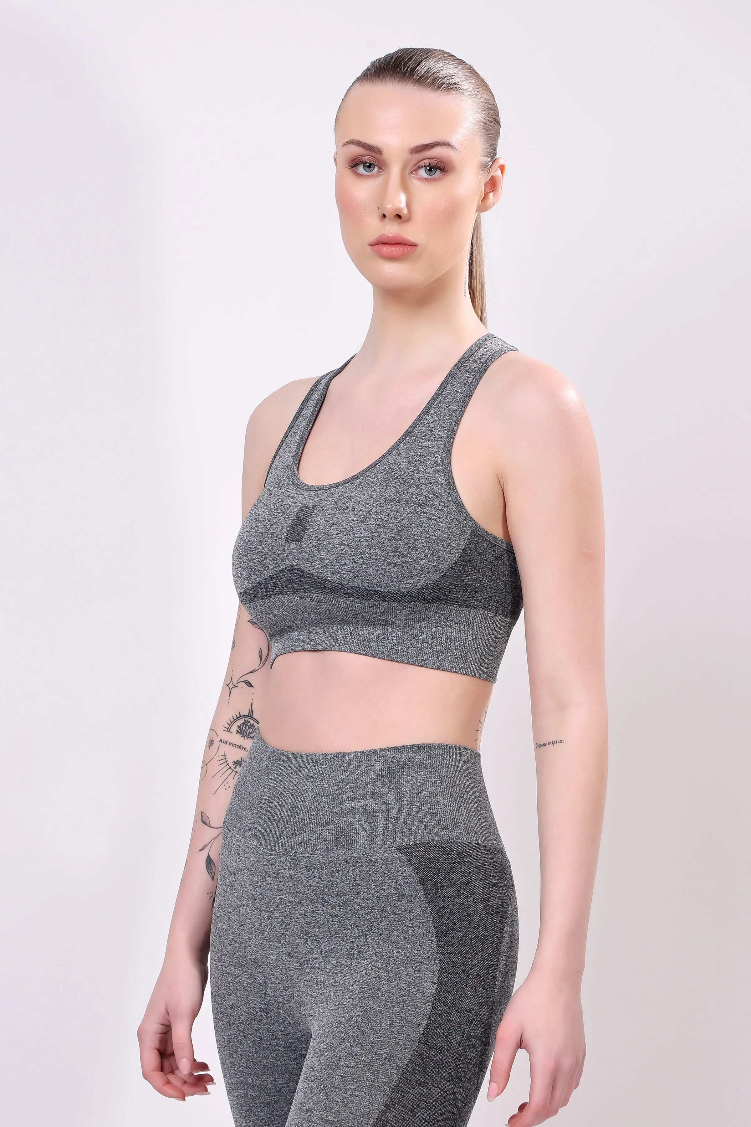 Elevé Seamless Set - Heather Grey