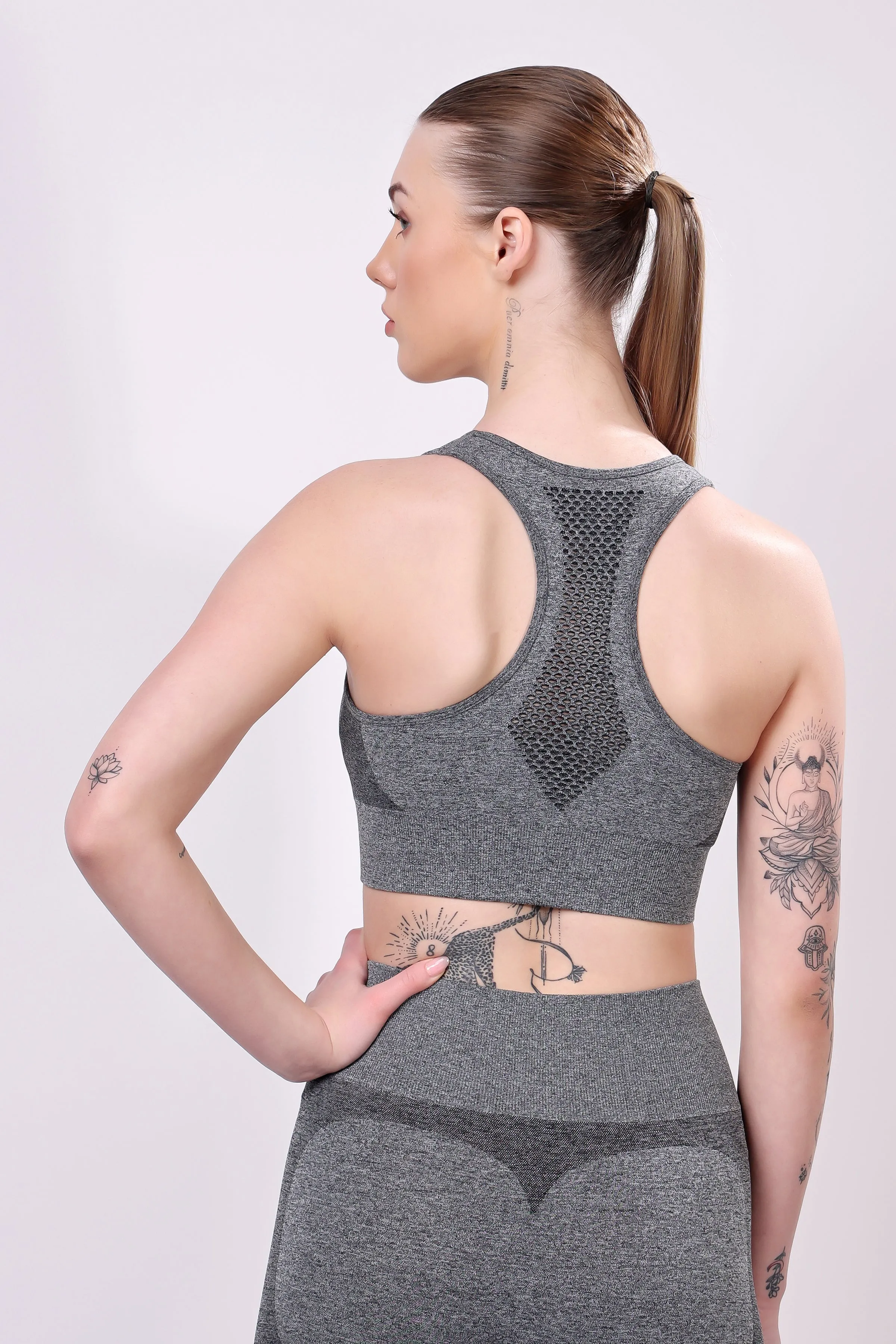 Elevé Seamless Set - Heather Grey