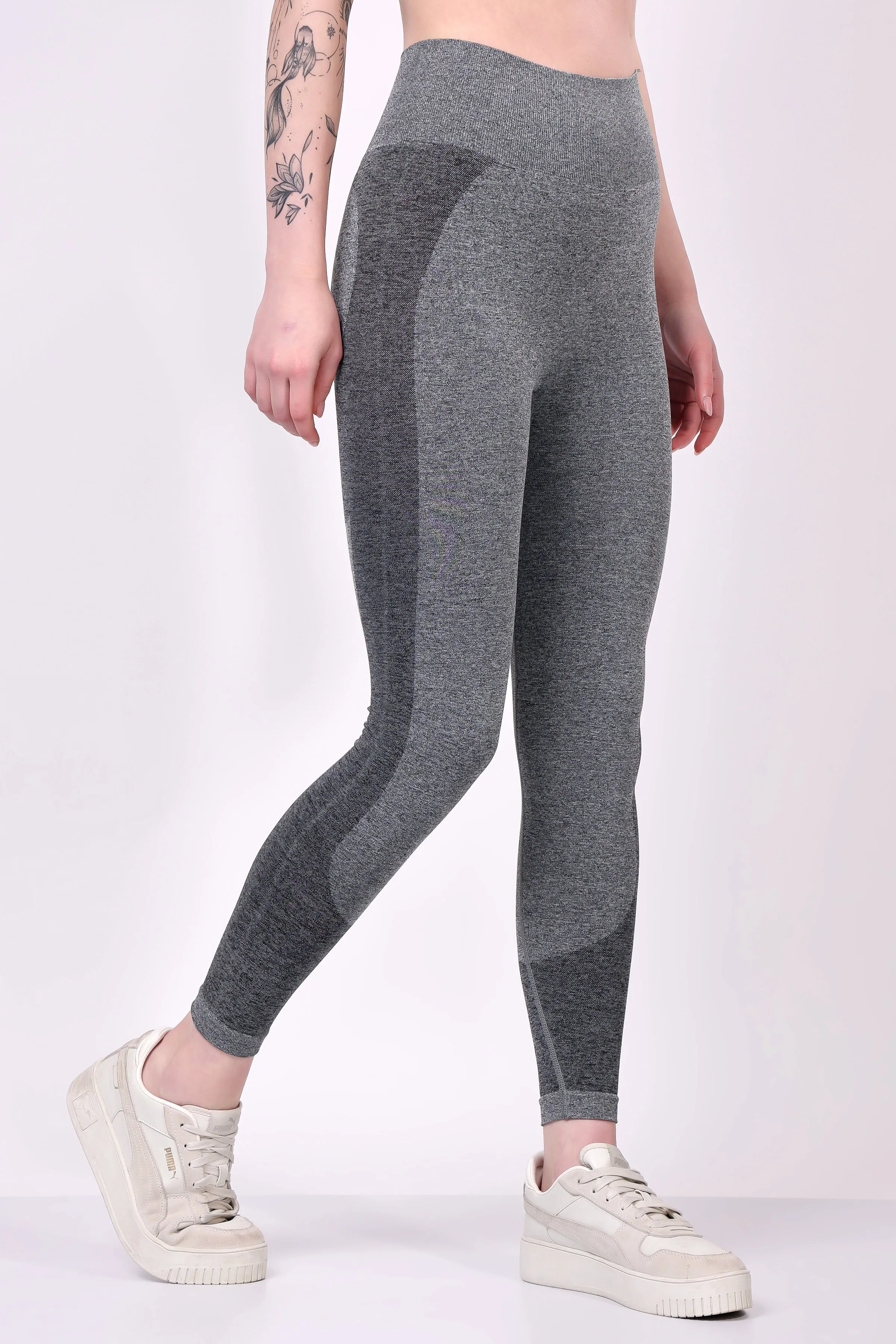 Elevé Seamless Set - Heather Grey