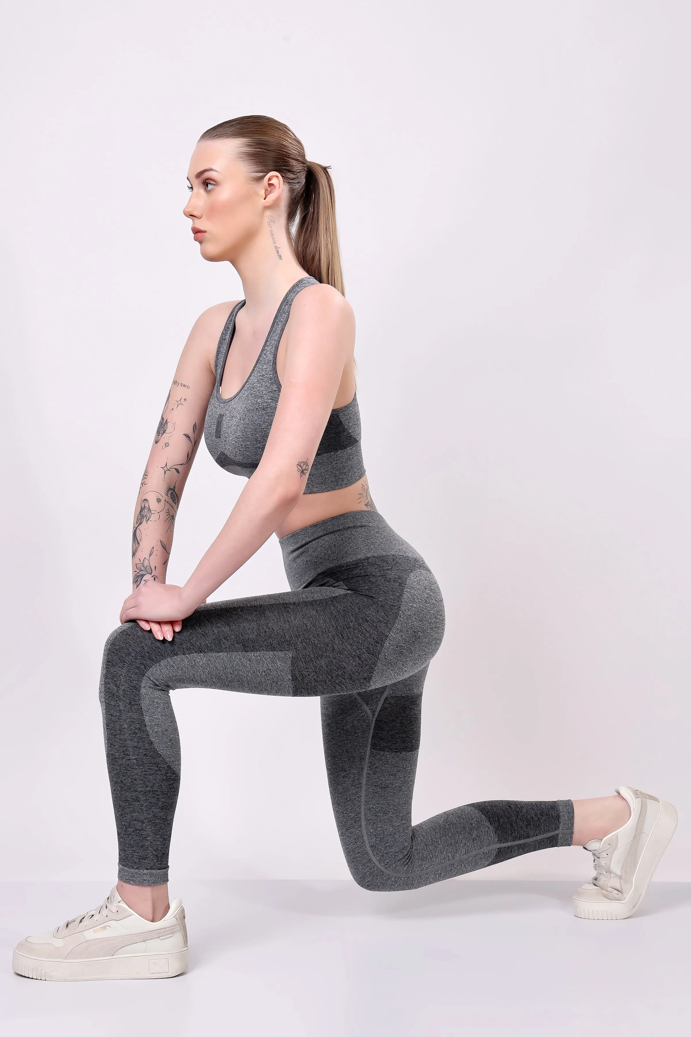 Elevé Seamless Set - Heather Grey