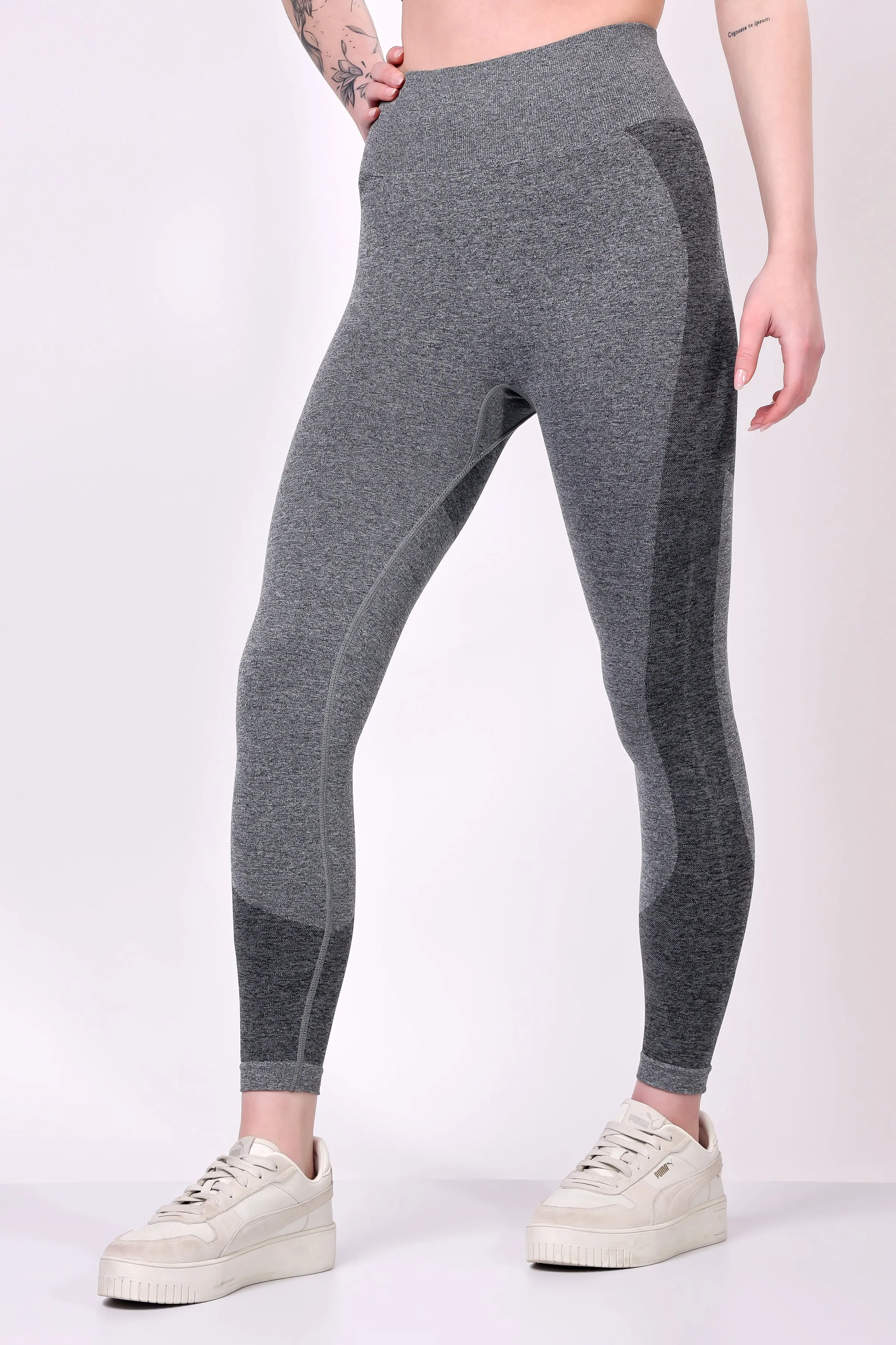Elevé Seamless Set - Heather Grey