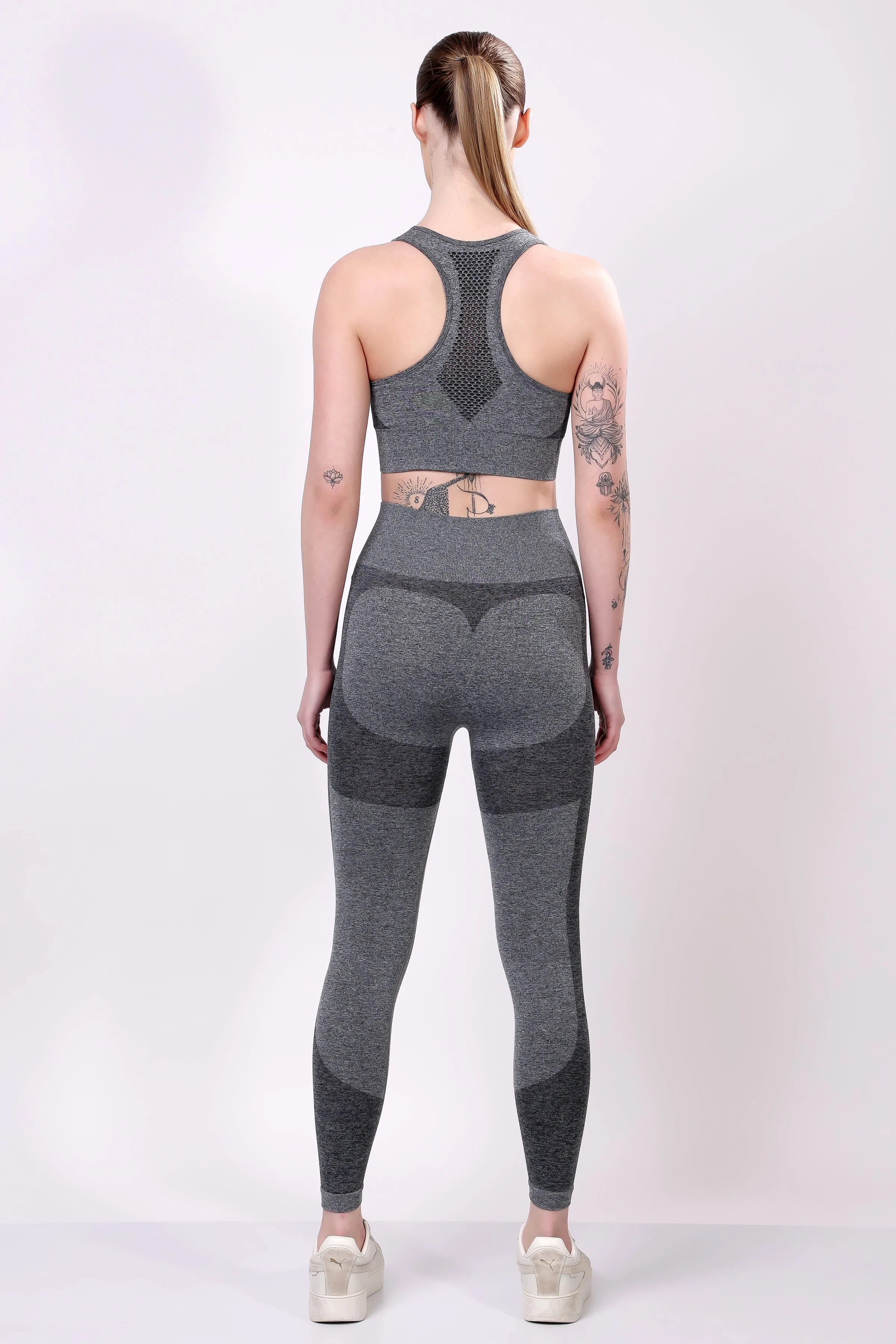 Elevé Seamless Set - Heather Grey