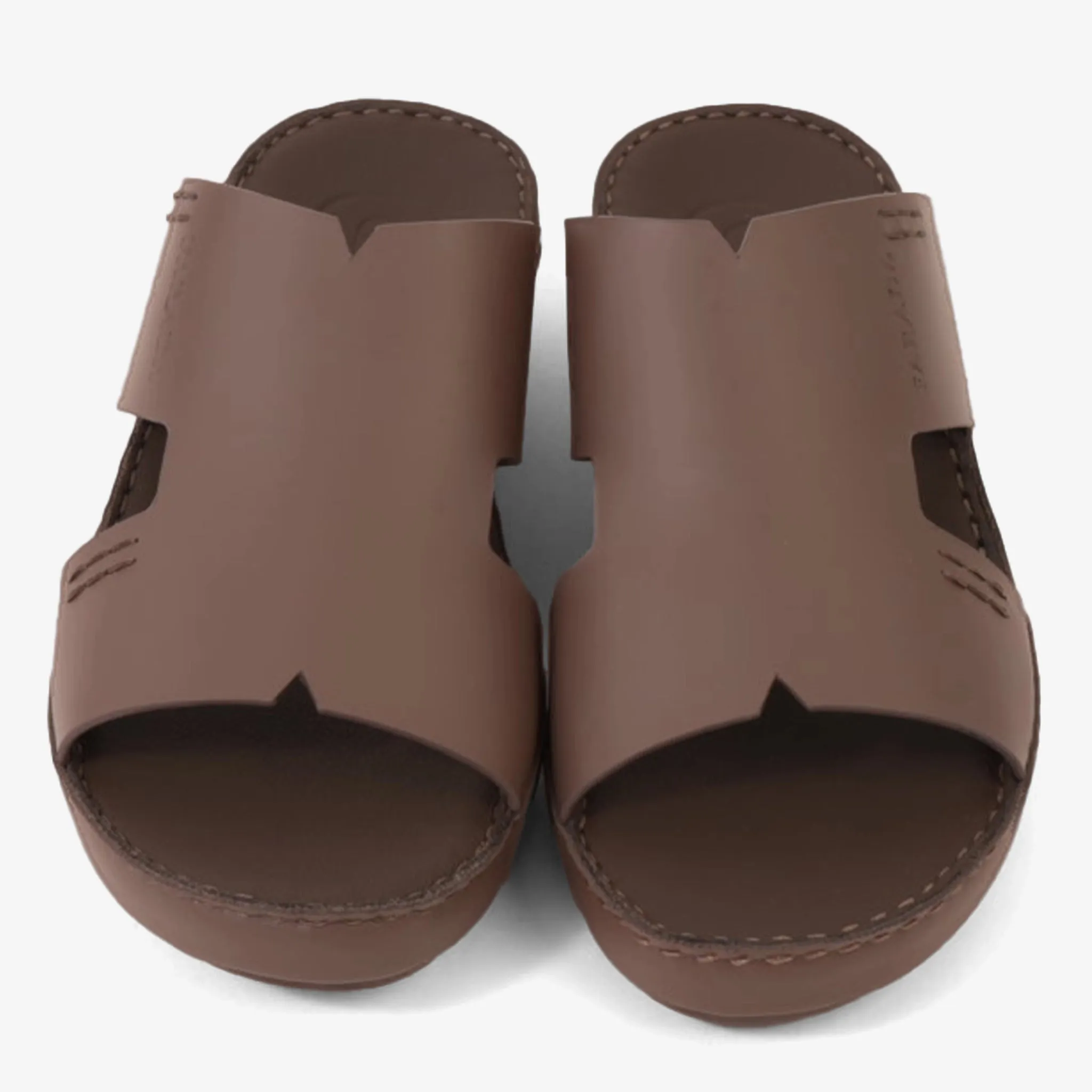 FARADA CLASSIC MENS BLACK LEATHER SANDALS PERRISA