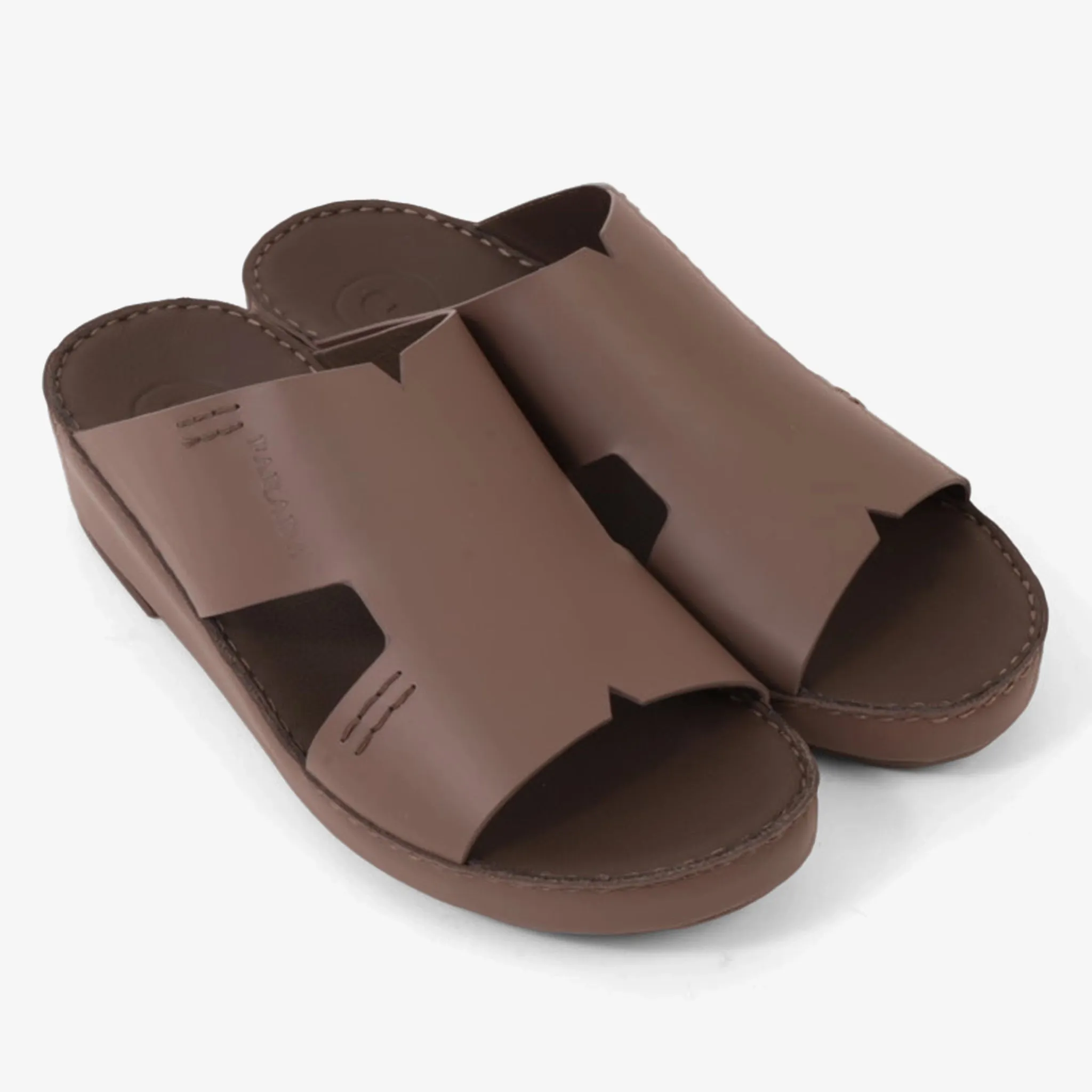 FARADA CLASSIC MENS BLACK LEATHER SANDALS PERRISA