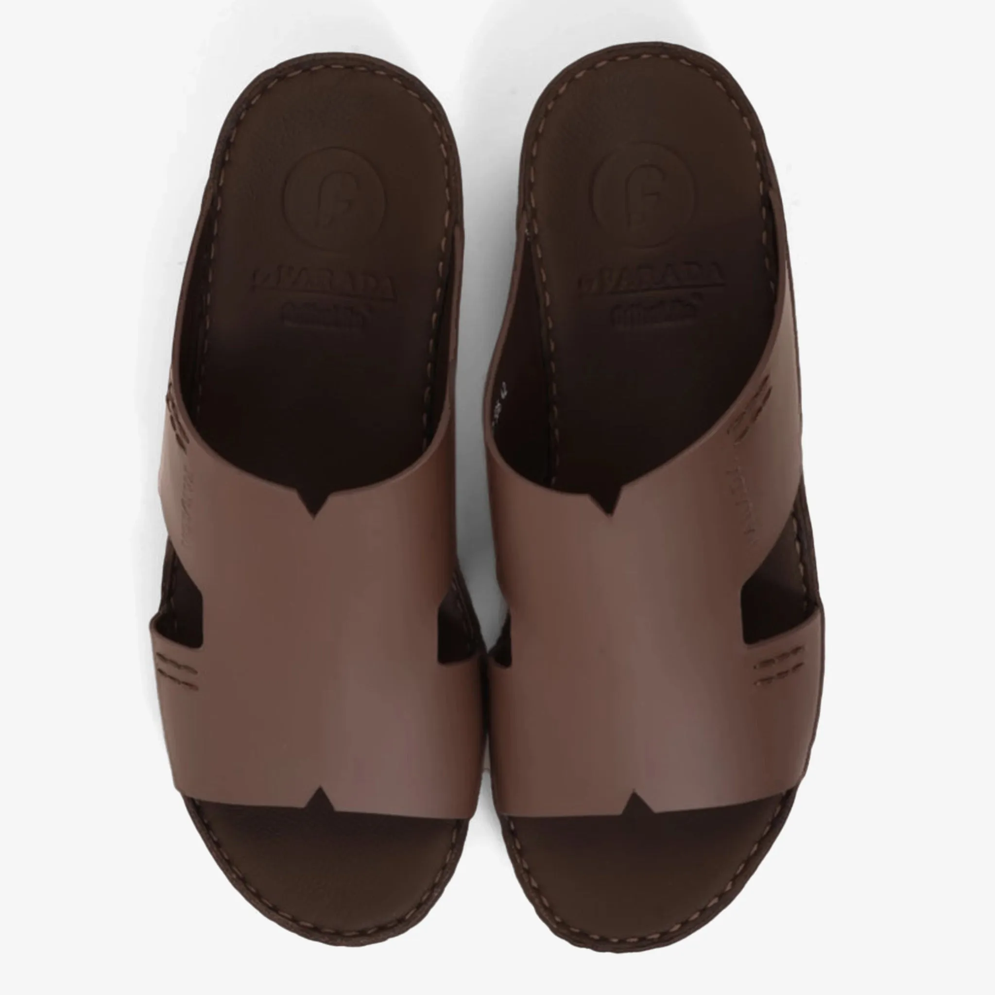 FARADA CLASSIC MENS BLACK LEATHER SANDALS PERRISA