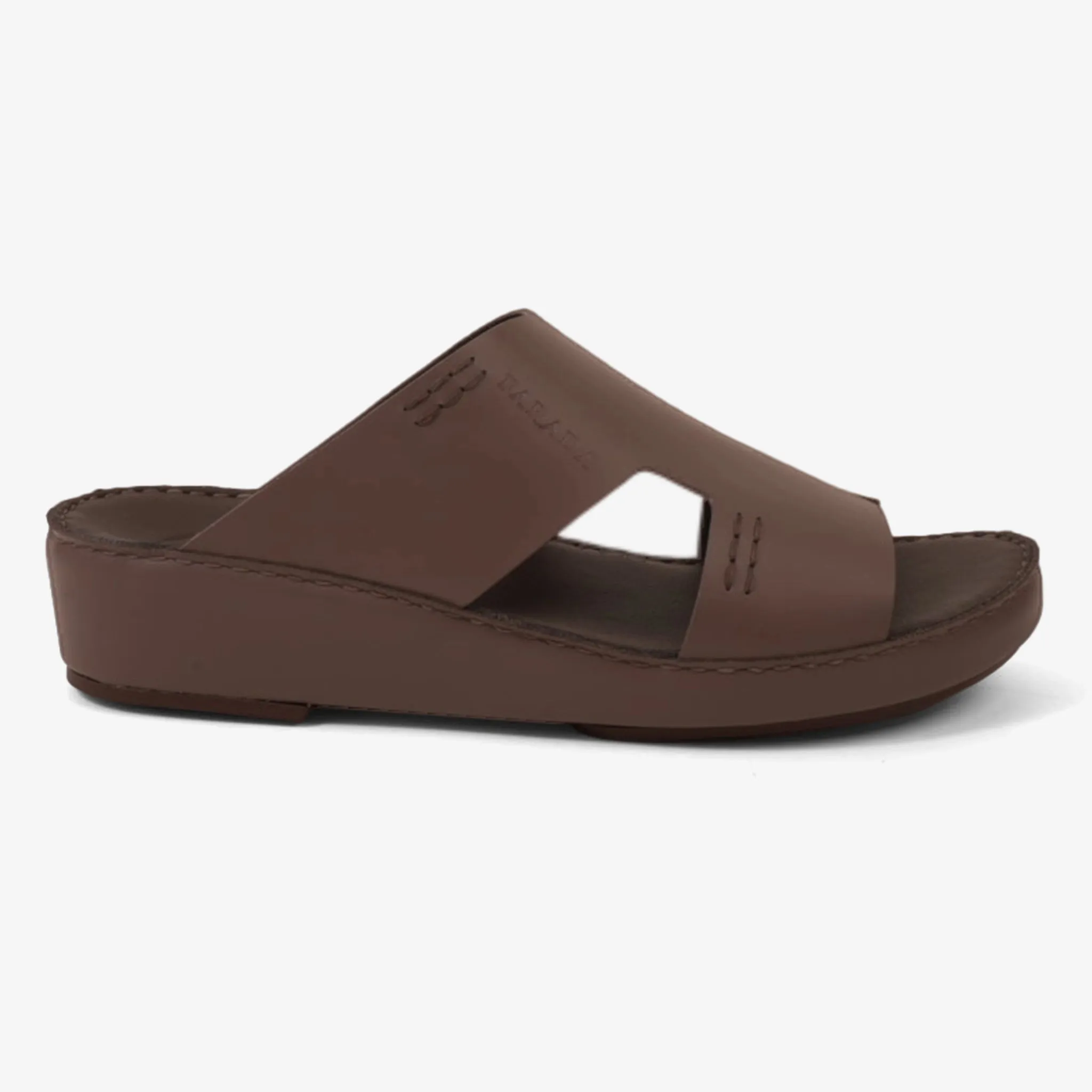 FARADA CLASSIC MENS BLACK LEATHER SANDALS PERRISA
