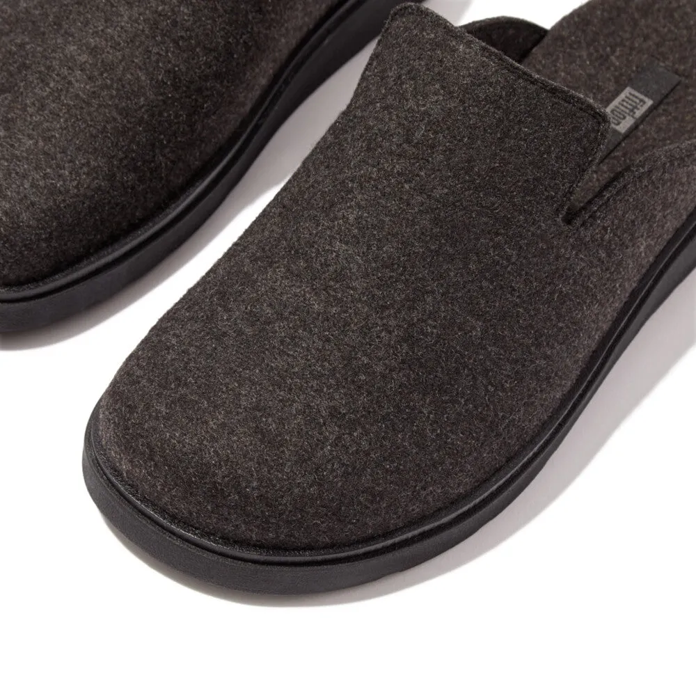 FitFlop Gen-FF e01 Mens Felt Mules Black