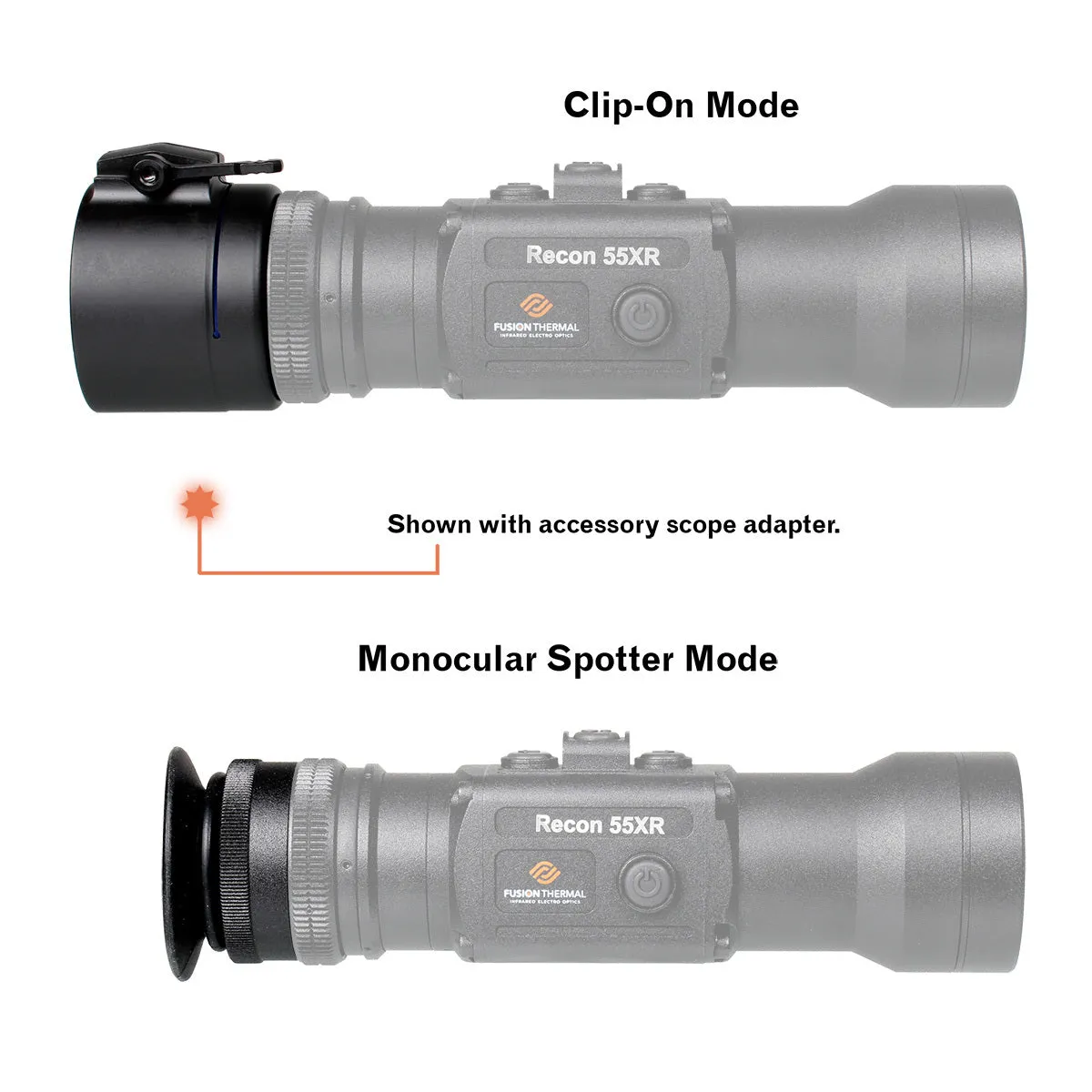 Fusion Thermal Recon 55XR Thermal Clip-On (Day Scope Converter)