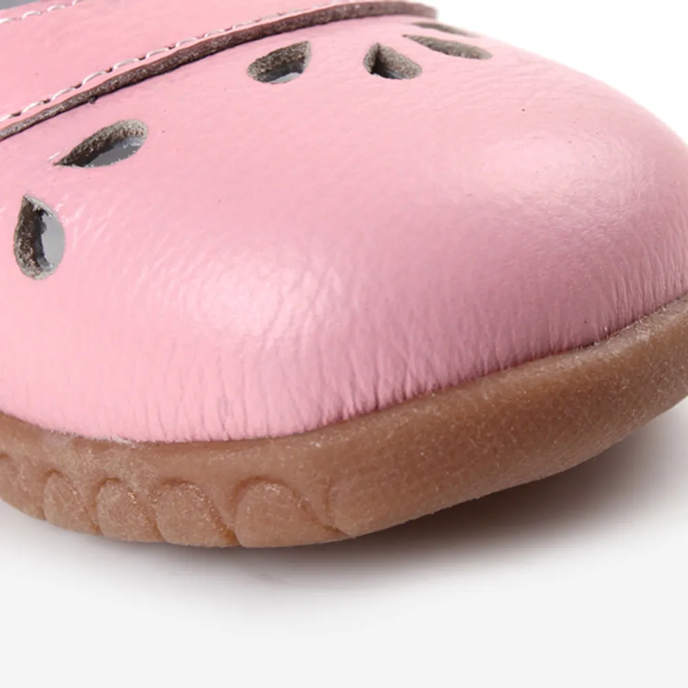 Girl's Round Toe Mary Jane Flat Princess Shoes(Toddler/Little Kid)
