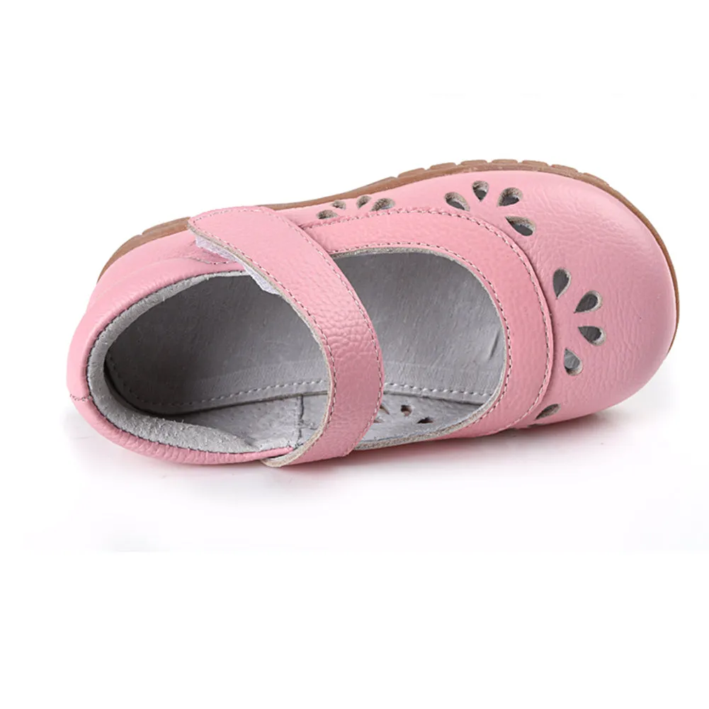 Girl's Round Toe Mary Jane Flat Princess Shoes(Toddler/Little Kid)
