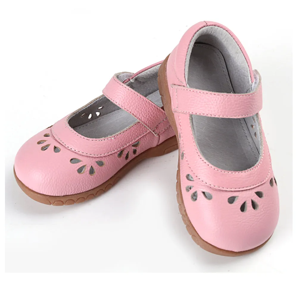 Girl's Round Toe Mary Jane Flat Princess Shoes(Toddler/Little Kid)