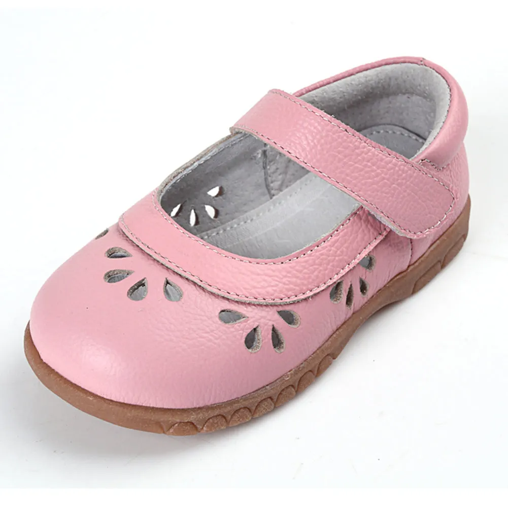 Girl's Round Toe Mary Jane Flat Princess Shoes(Toddler/Little Kid)