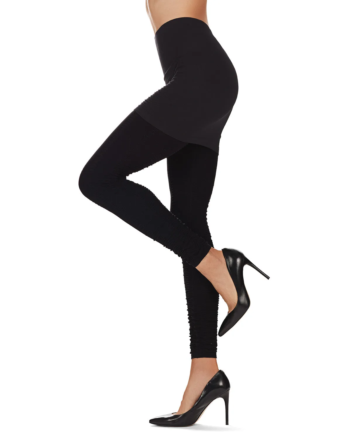 Grinza Capri Workout Skirted Leggings