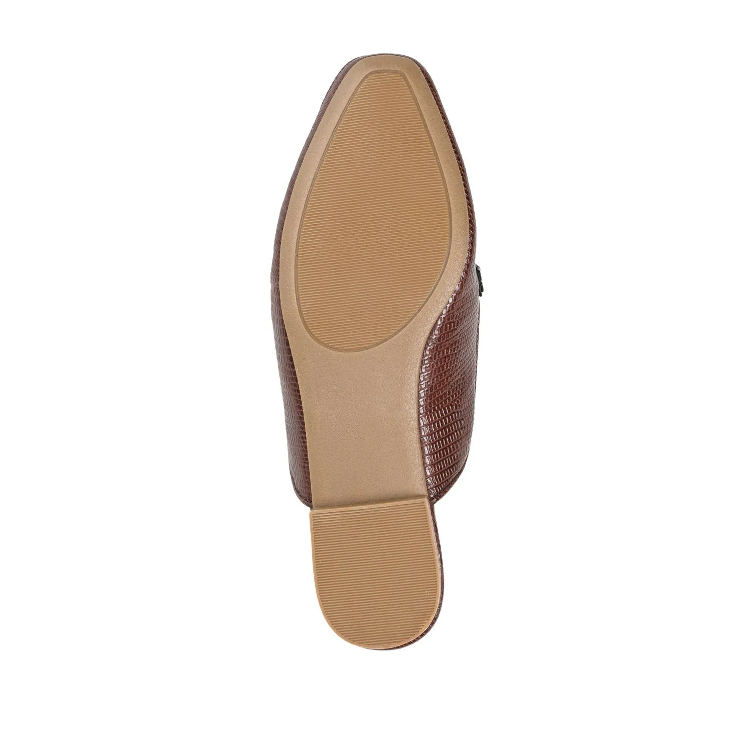 HAZINA MULED LOAFER FLATS IN LIZARD